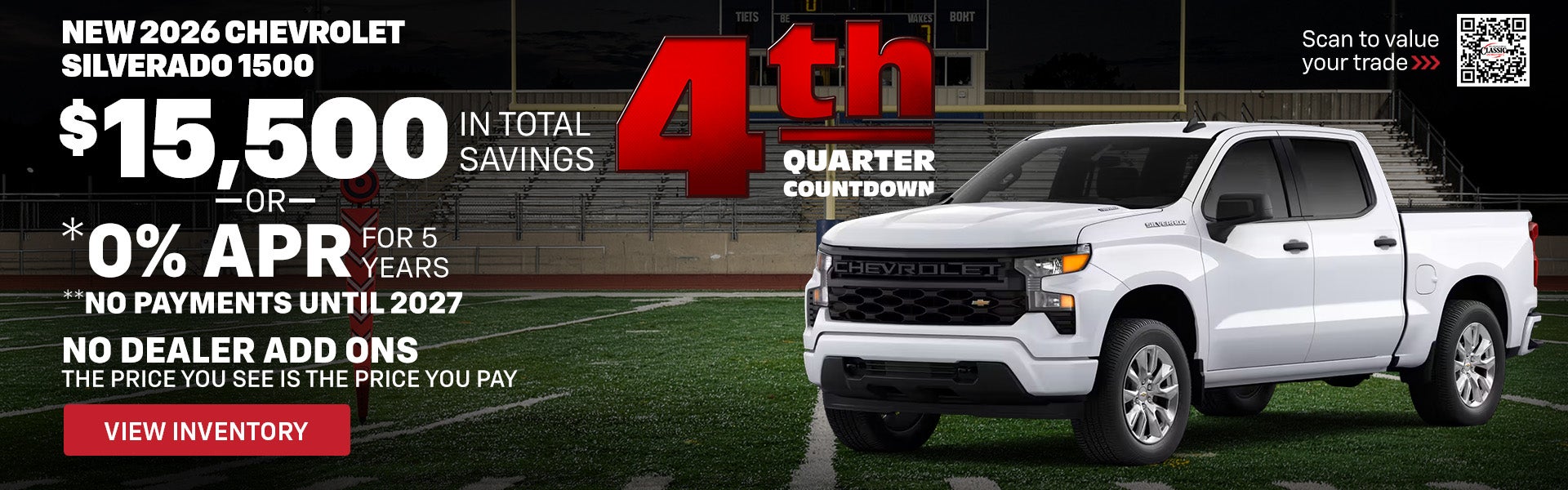 New 2026 Chevrolet Silverado 1500 $15500 in total savings